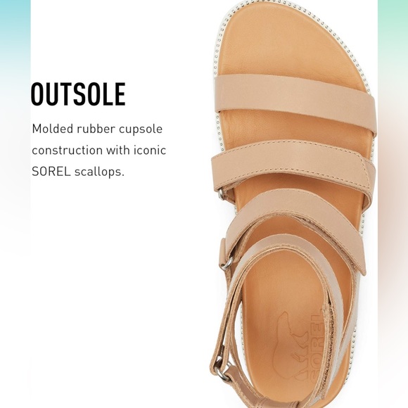 Sorel Shoes | Sorel Roaming Multi Strap Sandal- Honest Beige - Picture 4 of 9